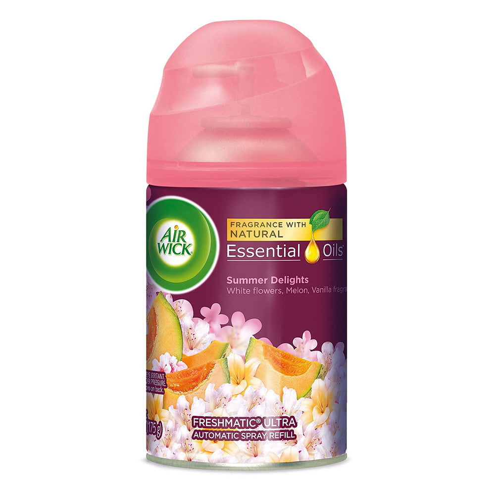 Air Wick Life Scents Freshmatic Ultra Refill Air Freshener Spray Summer Delights, 6.17 Oz